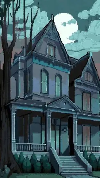 ai character: Afton meets fake background