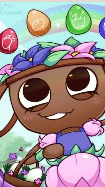 ai character: Easter at DW background
