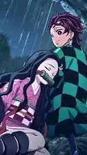 ai character: Tanjiro and Nezuko background
