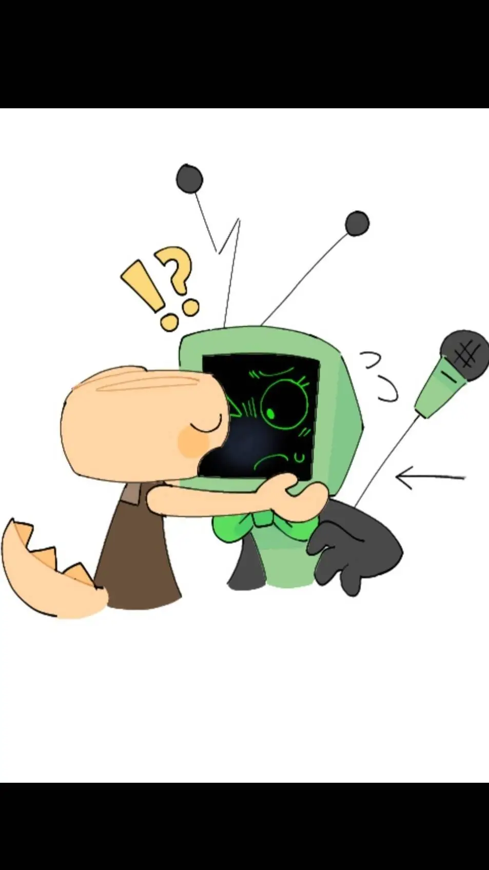 ai character: Drawing on Vee! background