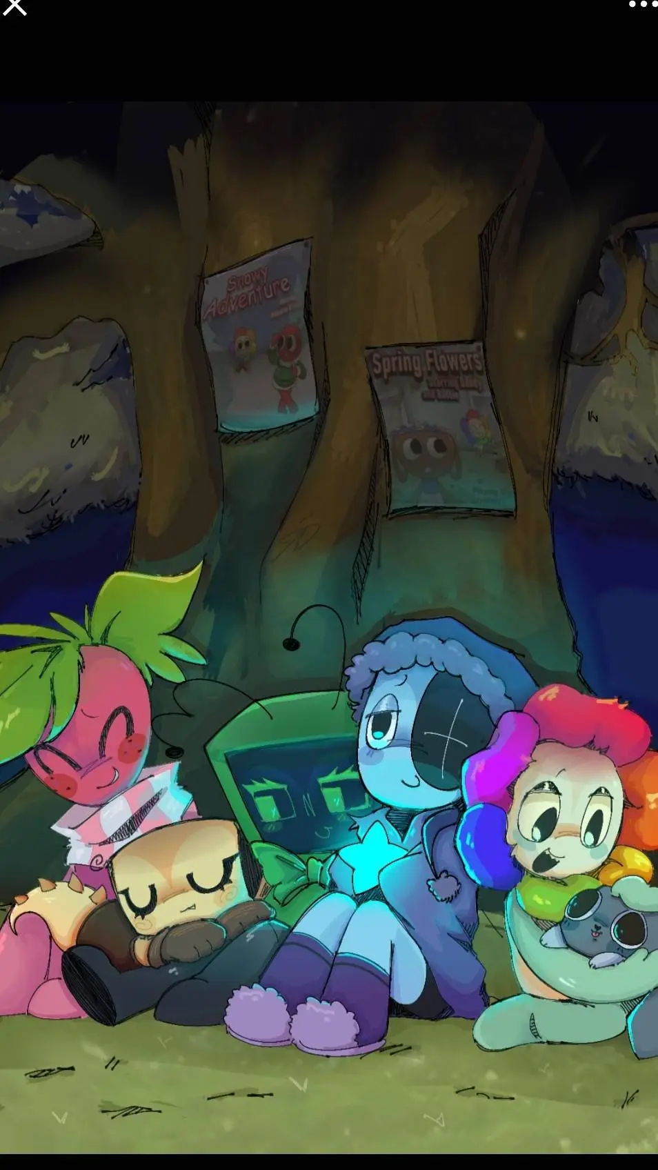 ai character: Midnight Stars background