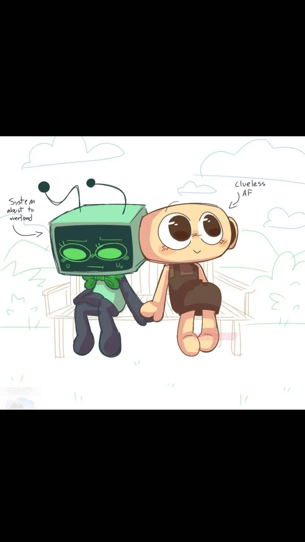 ai character: Sunset background