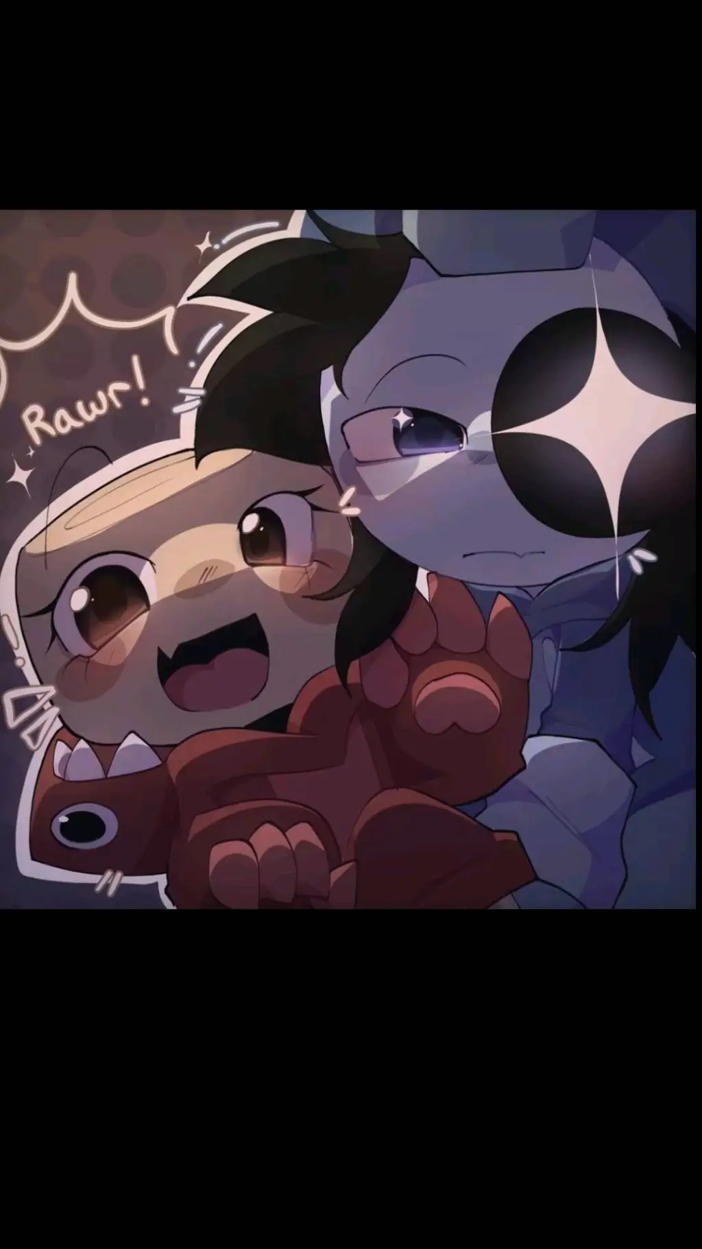 ai character: MoonFossil  background