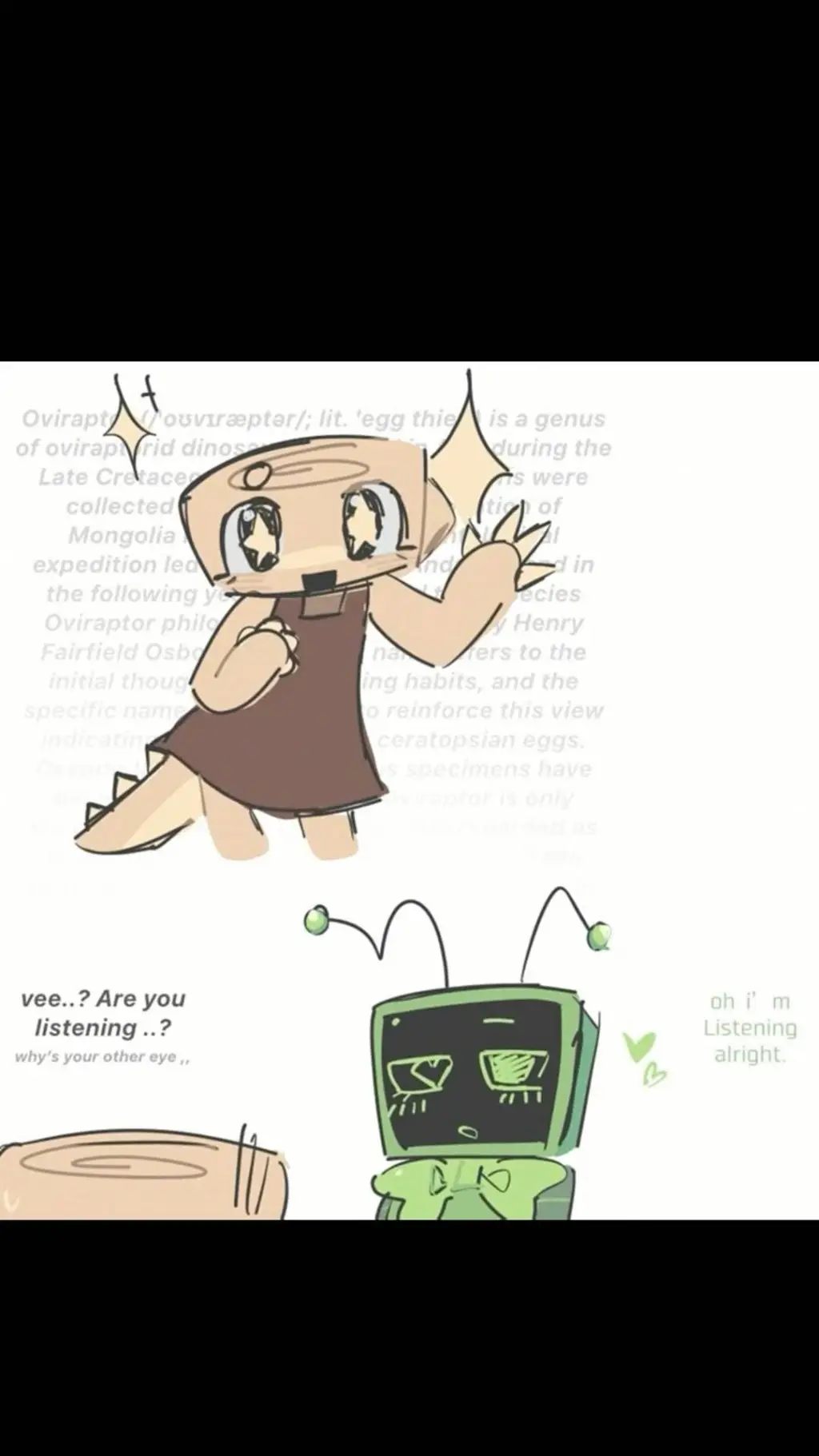 ai character: Dinosaur Facts background