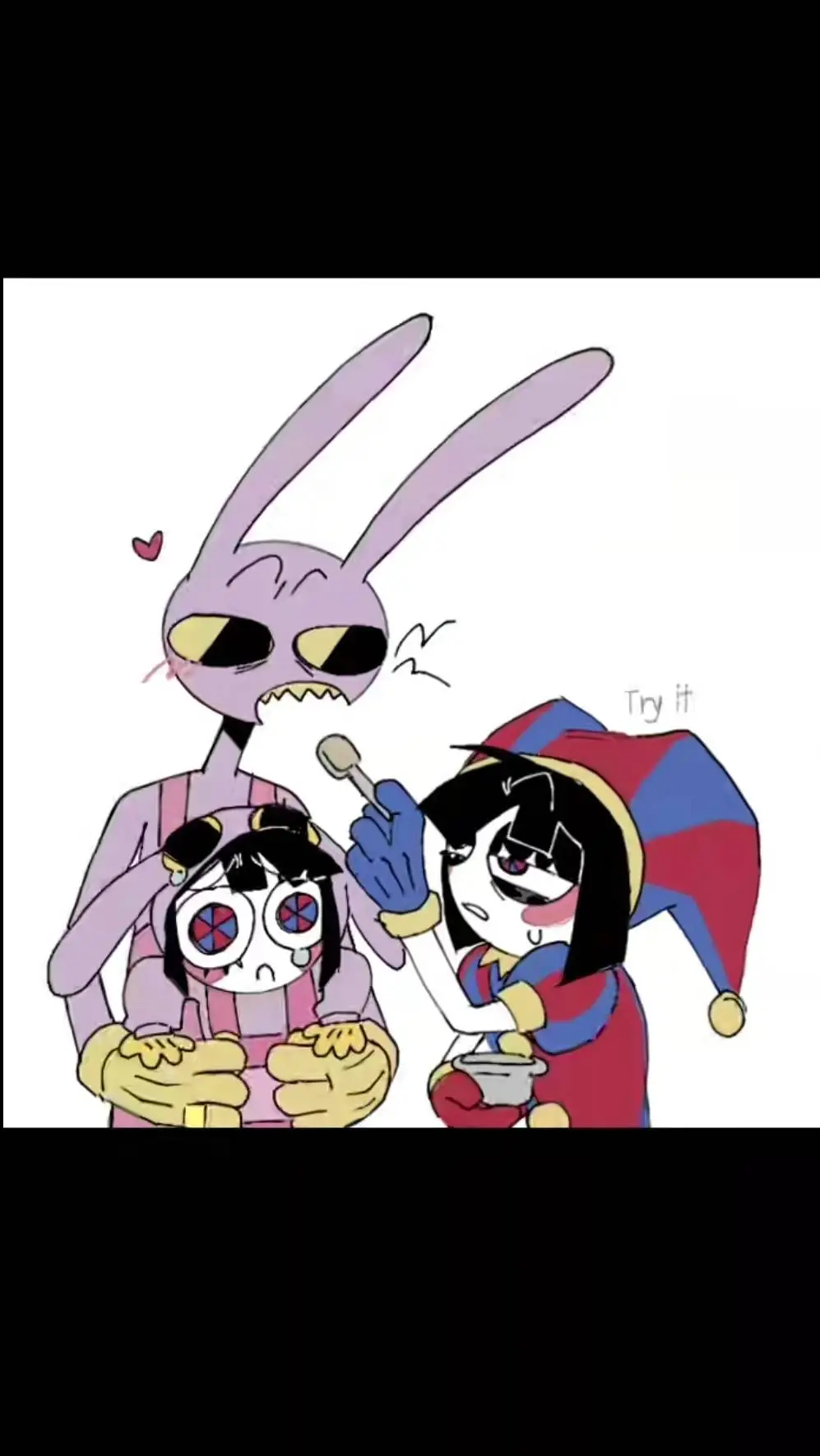 ai character: Jax x Pomni  background