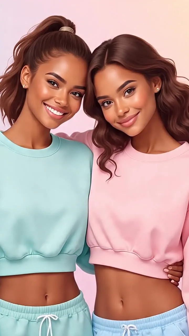 ai character: Lilly & Sofía  background