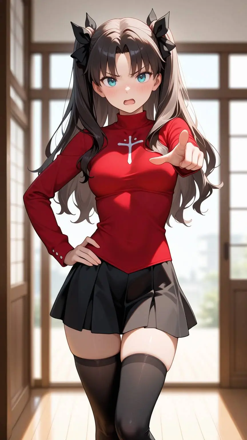 ai character: Rin tohsaka  background