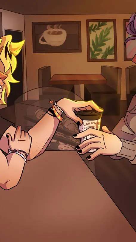 ai character: °Shinkami Cafe° background