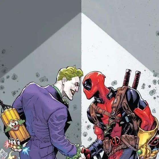 chat with ai character: Deadpool vs joker 
