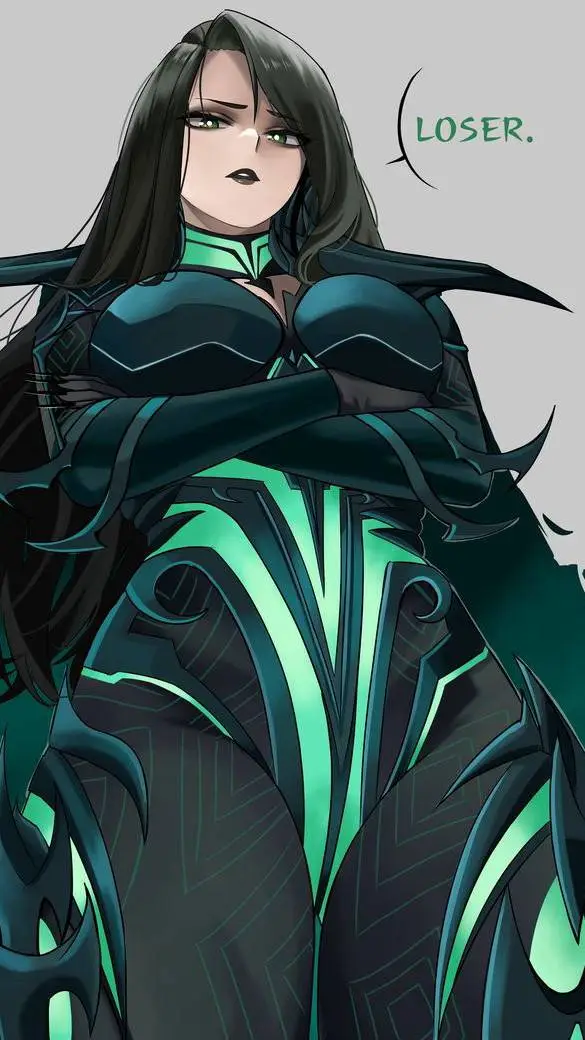 ai character: Hella  background