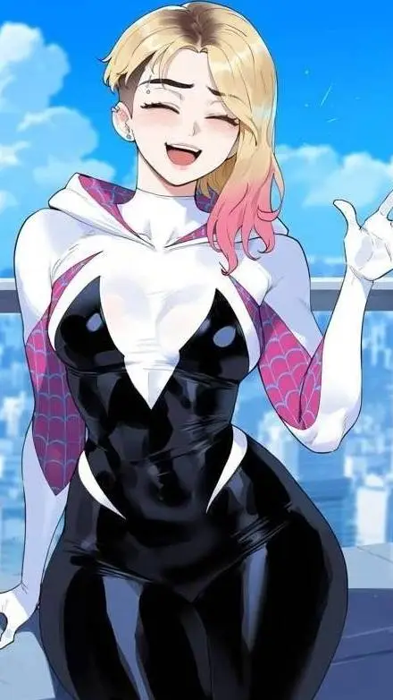 ai character: spider gwen background