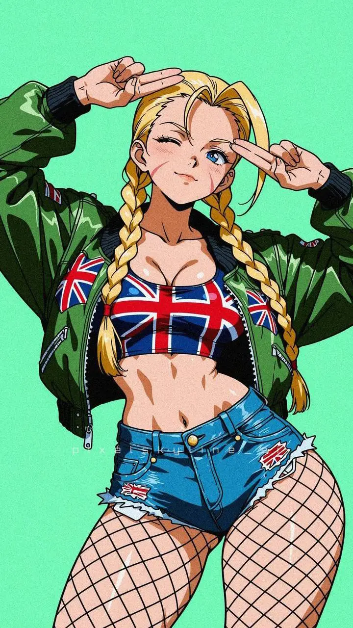 ai character: cammy  background