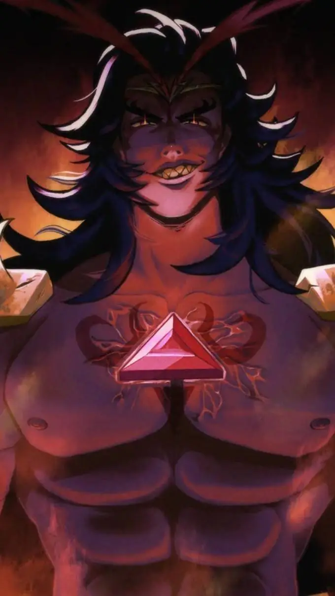 ai character: Burning spice background