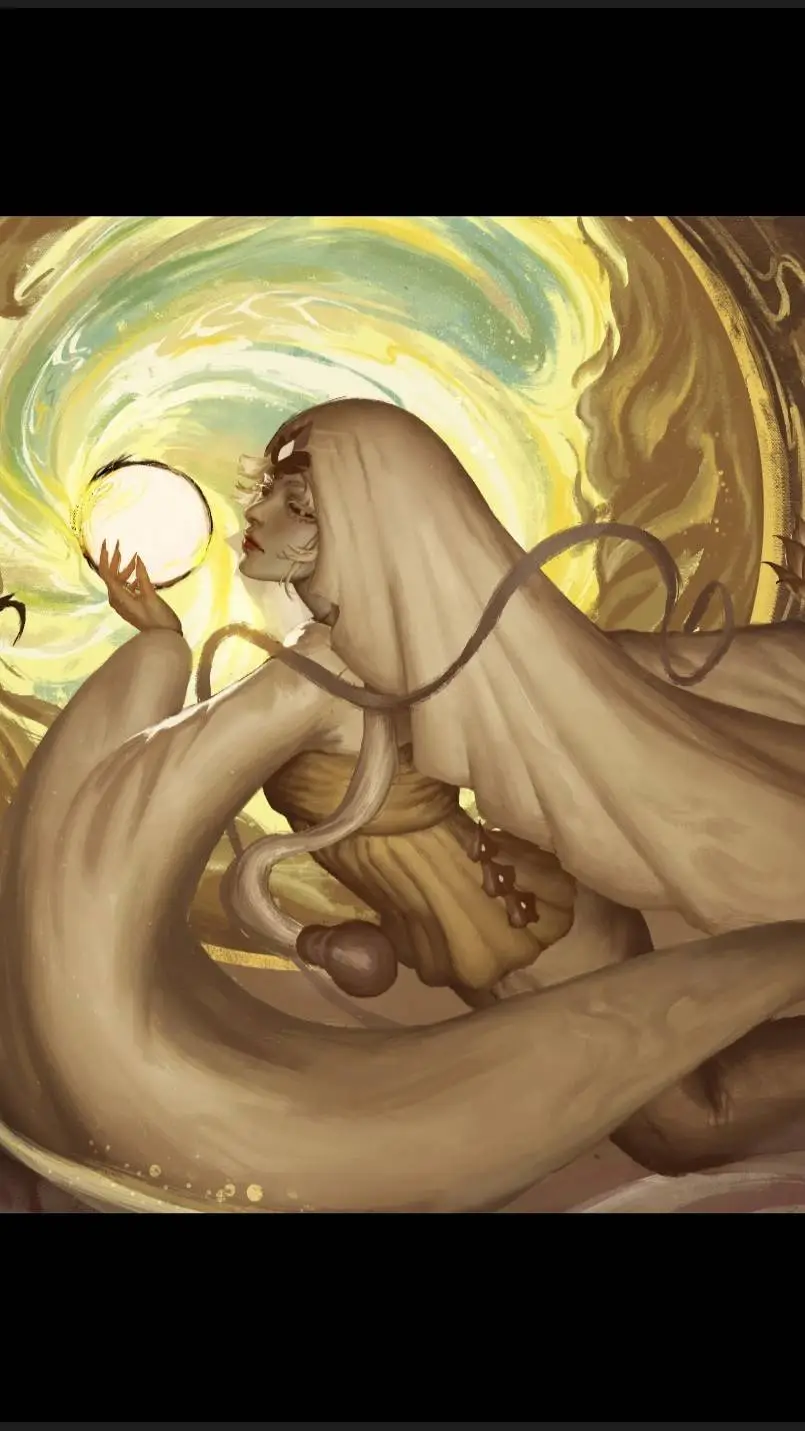 ai character: mystic flour  background