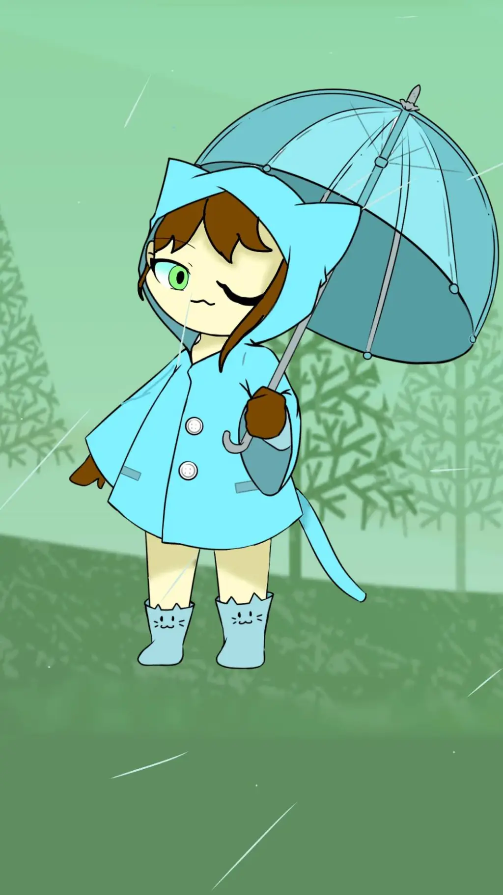 ai character: Lilac  background