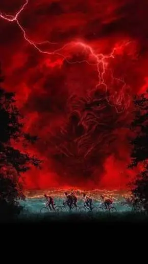 ai character: ST xmas background