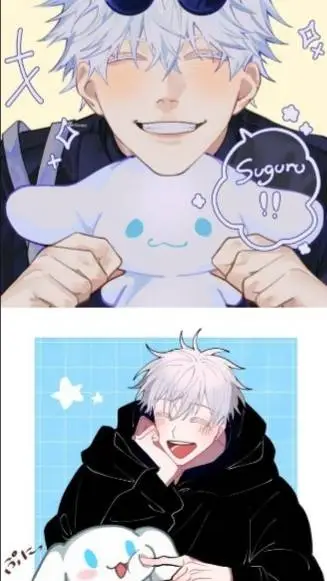 ai character: 💙!satoru gojo!💙 background