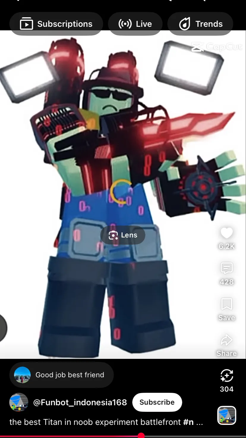 ai character: Titan John Doe  background