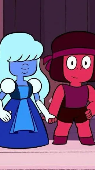 ai character: Ruby and sapphire background