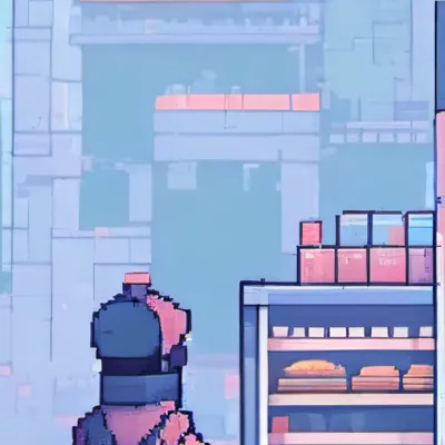 chat with ai character: Fast food shop
