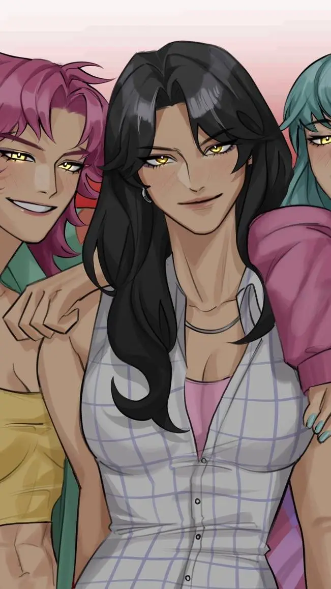 ai character: Saja girls~ background