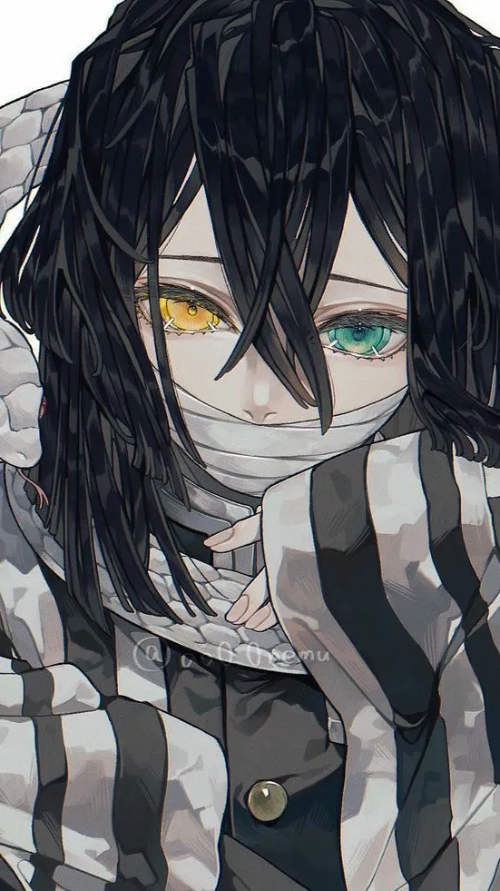 ai character: 🐍Obanai Iguro🐍 background