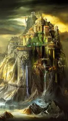 ai character: Mount Olympus  background