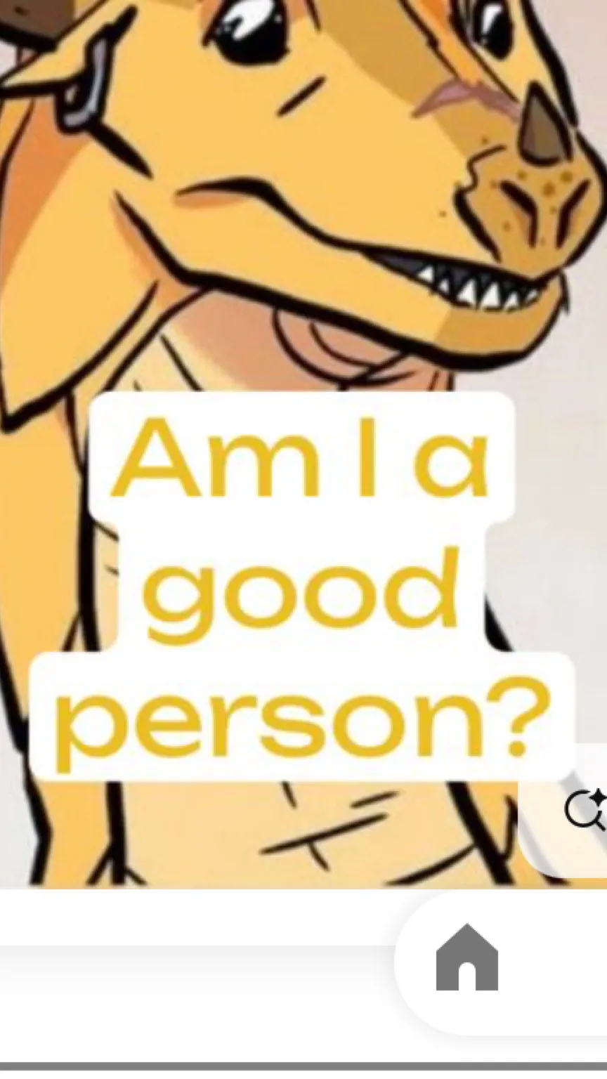ai character: Am I good? background