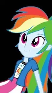 ai character: Rainbow Dash background