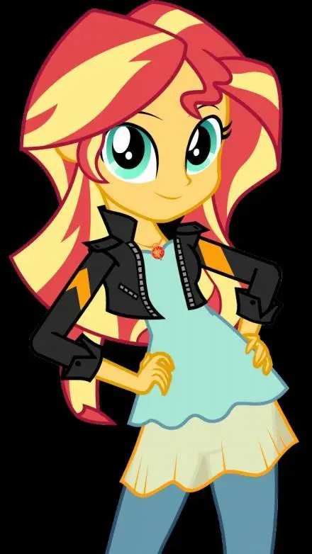 ai character: Sunset Shimmer background