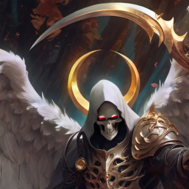 chat with ai character: angelic reaper