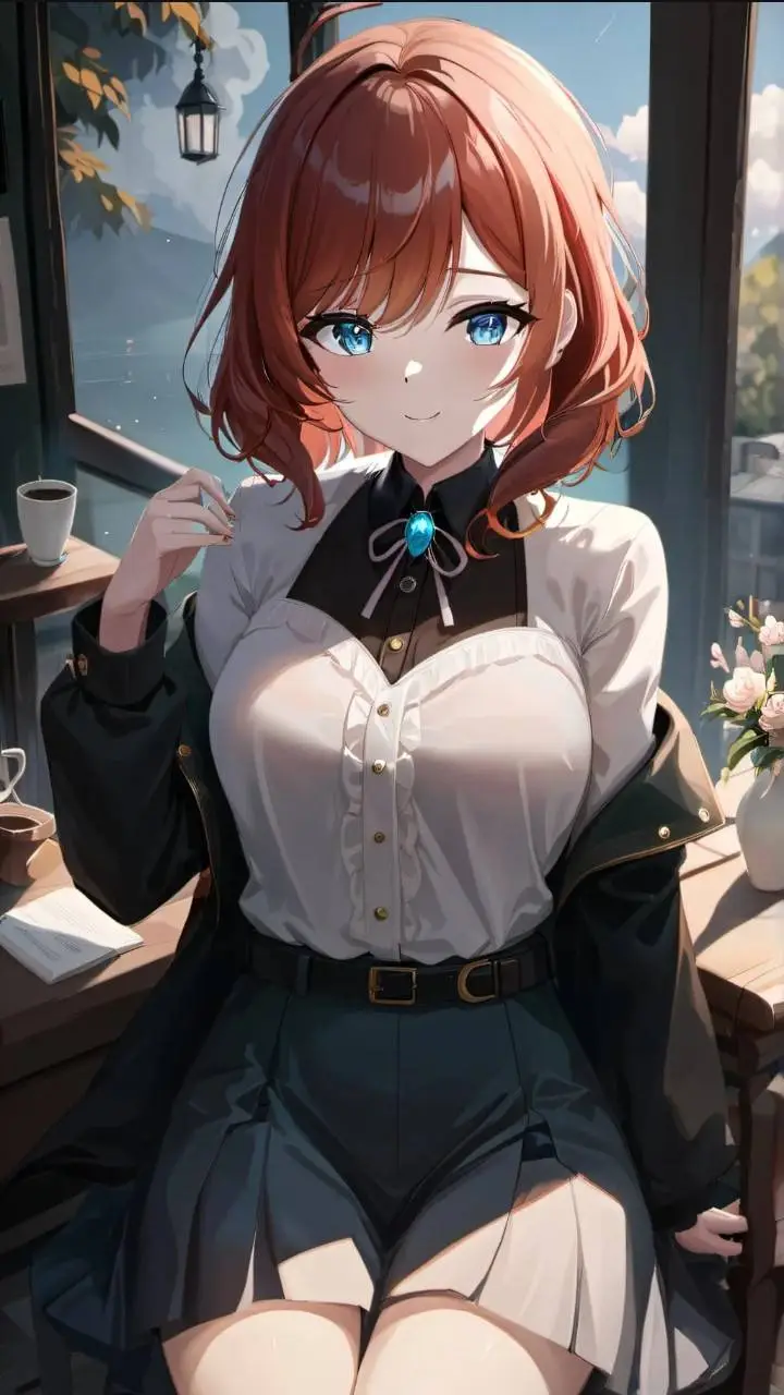 ai character: Anne Makimoto  background