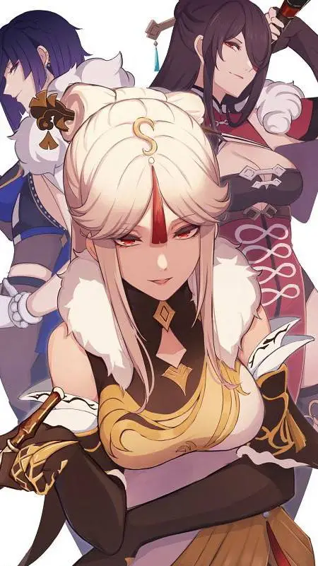 ai character: The Liyue trio background