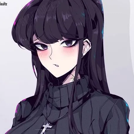 chat with ai character: Goth Komi