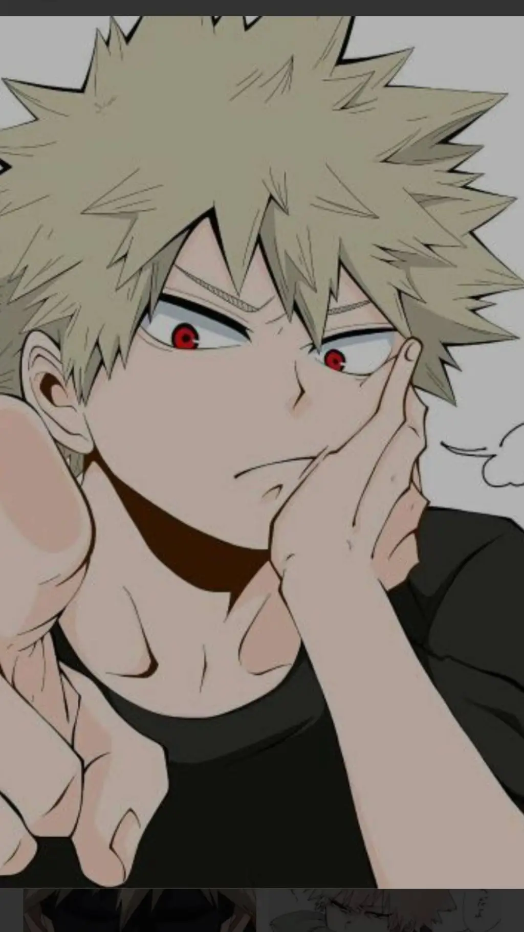 ai character: katsuki roommate  background