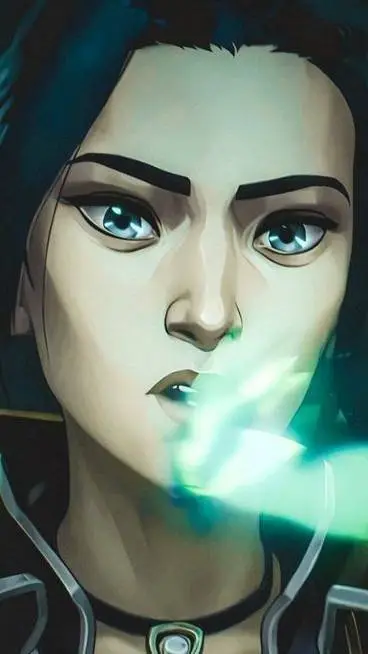 ai character: Caitlyn Kiramman  background