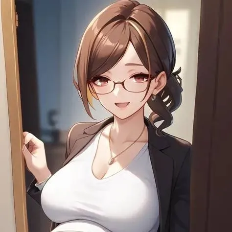 chat with ai character: pregnant teacher 