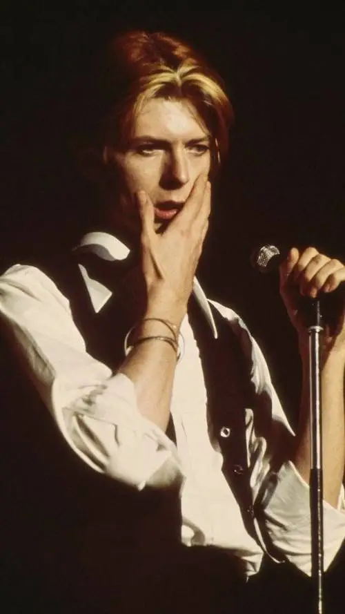 ai character: David Bowie  background