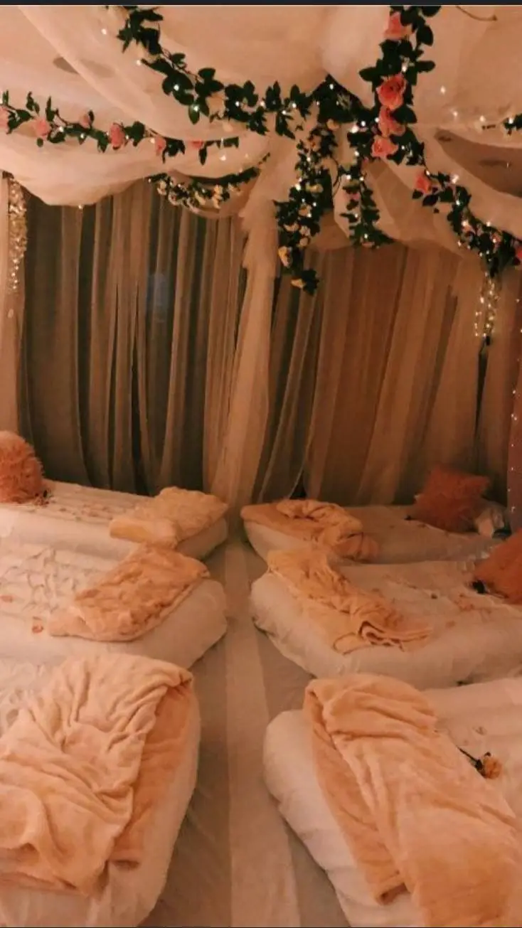 ai character: Jjk Sleepover background
