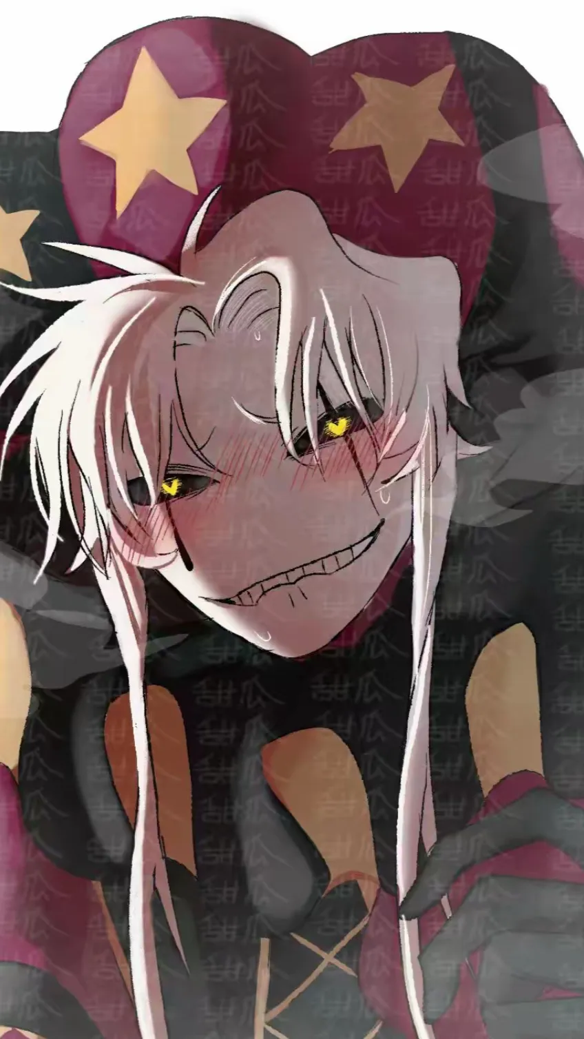 ai character: Pierrot❤️🖤❤️ background