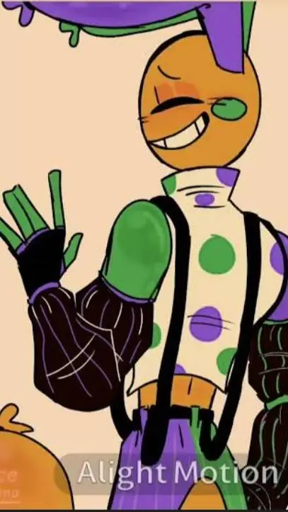 ai character: 💚💜LOOEY 💜💚🎈 background