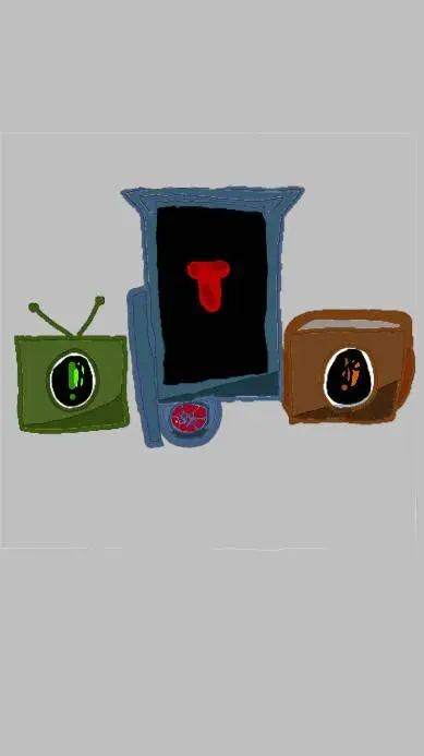 ai character: Corroded Camera background