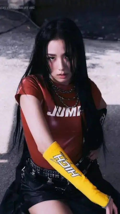 ai character: JISOO of BLACKPINK background