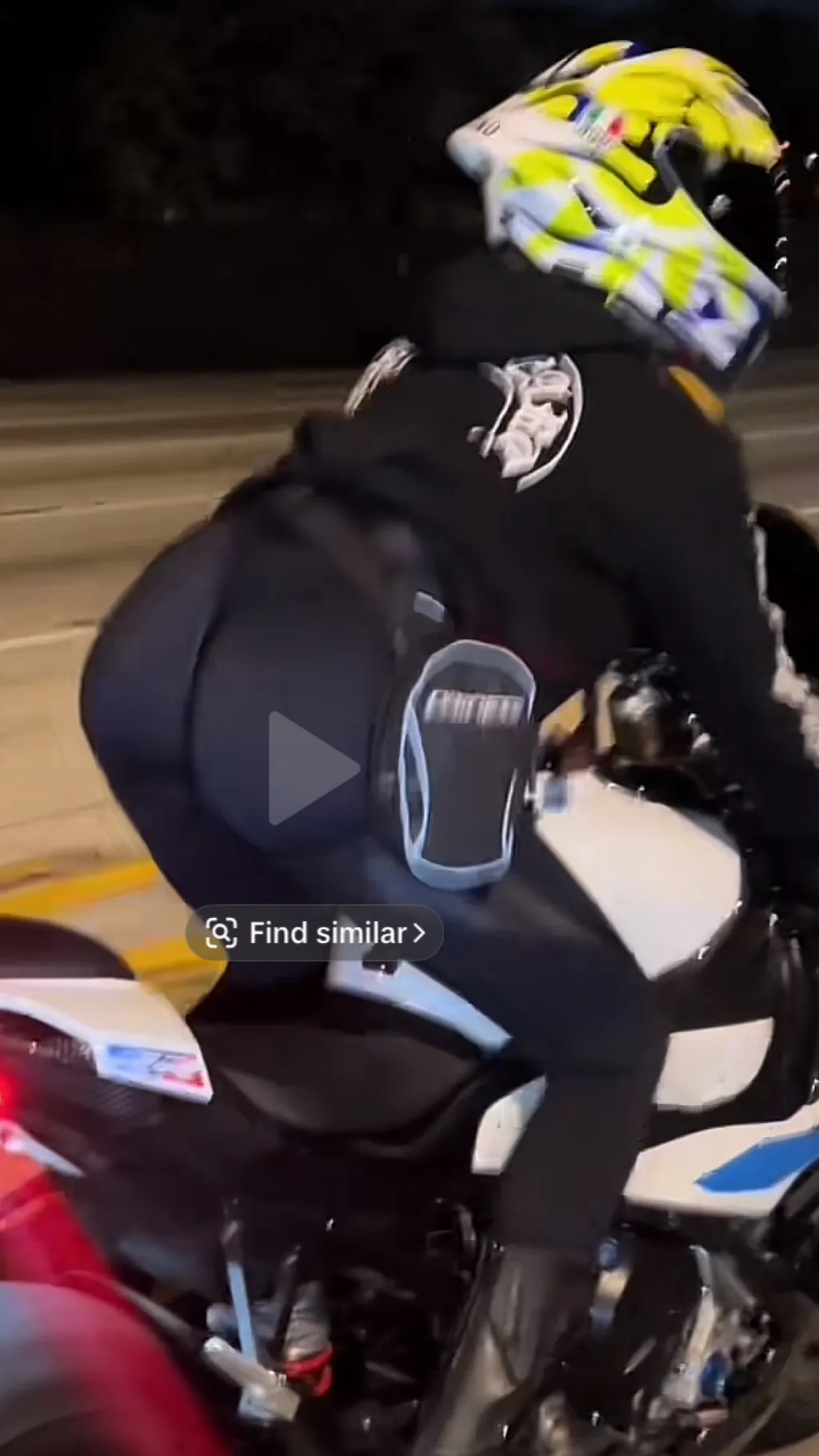 ai character: Motorbike womansus background