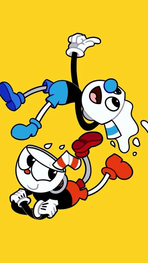 ai character: Cuphead and mugman background