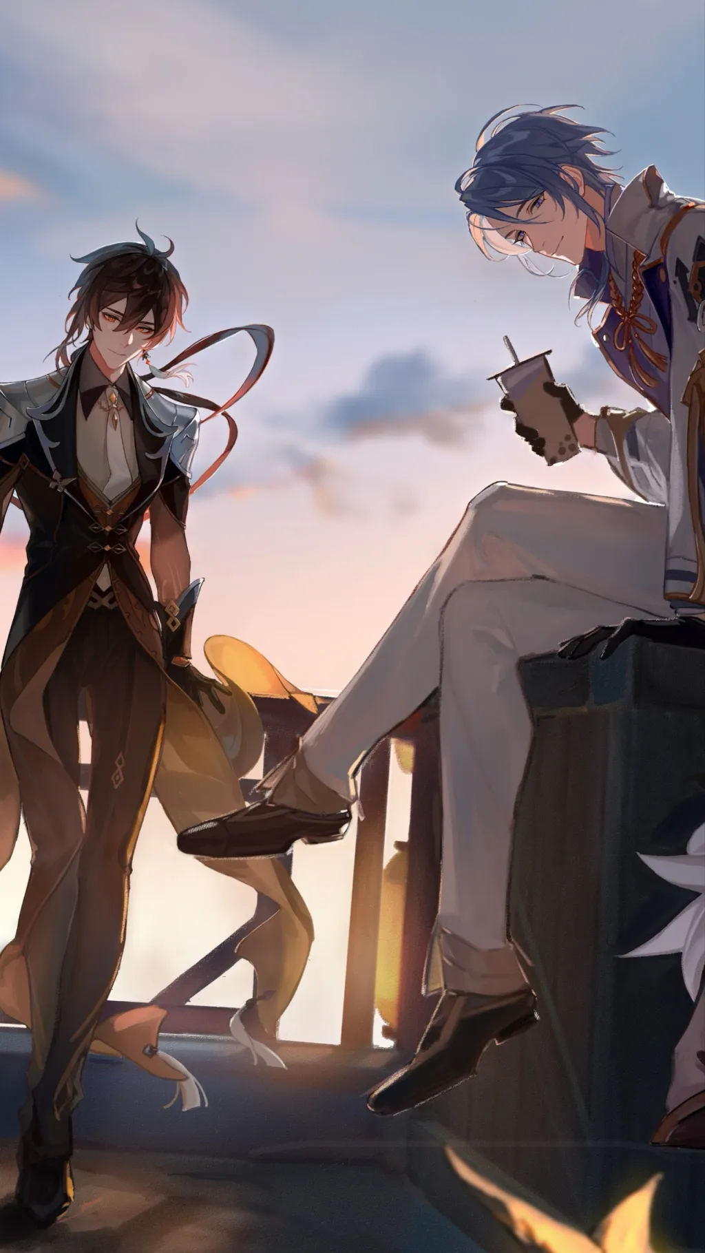 ai character: Sam and Nathan background