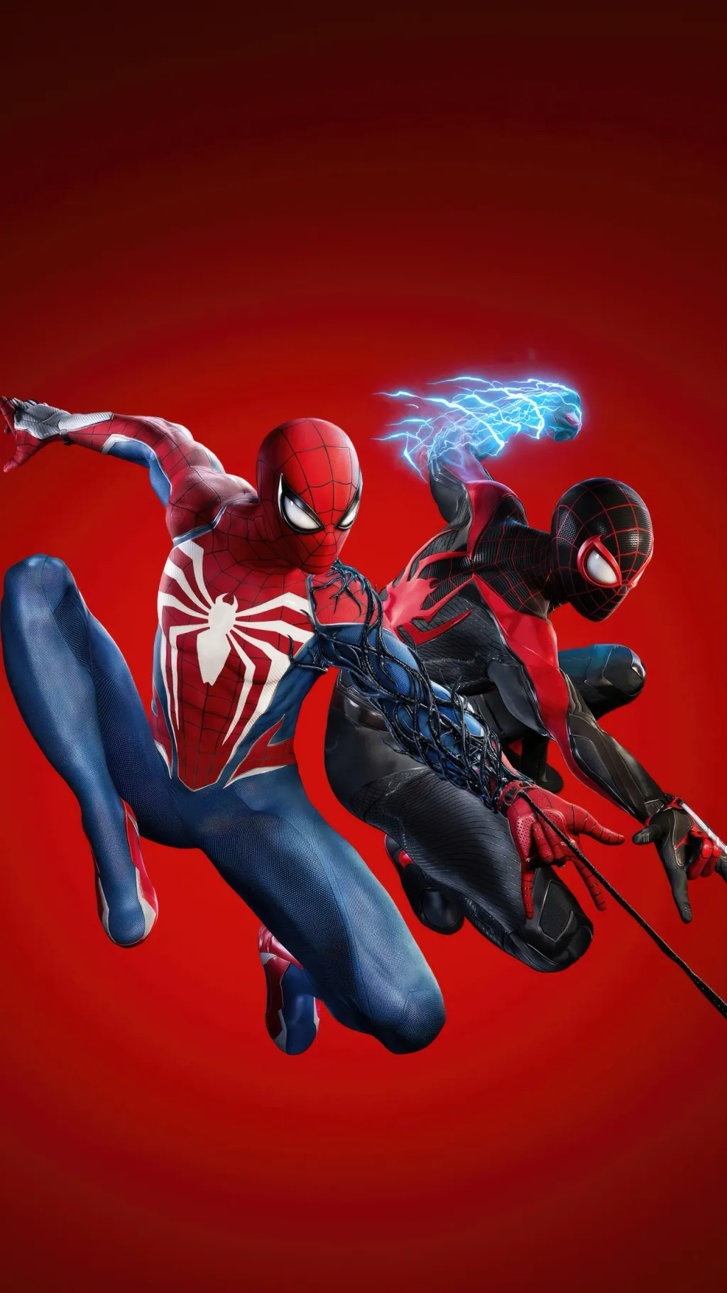 ai character: Miles and Peter  background