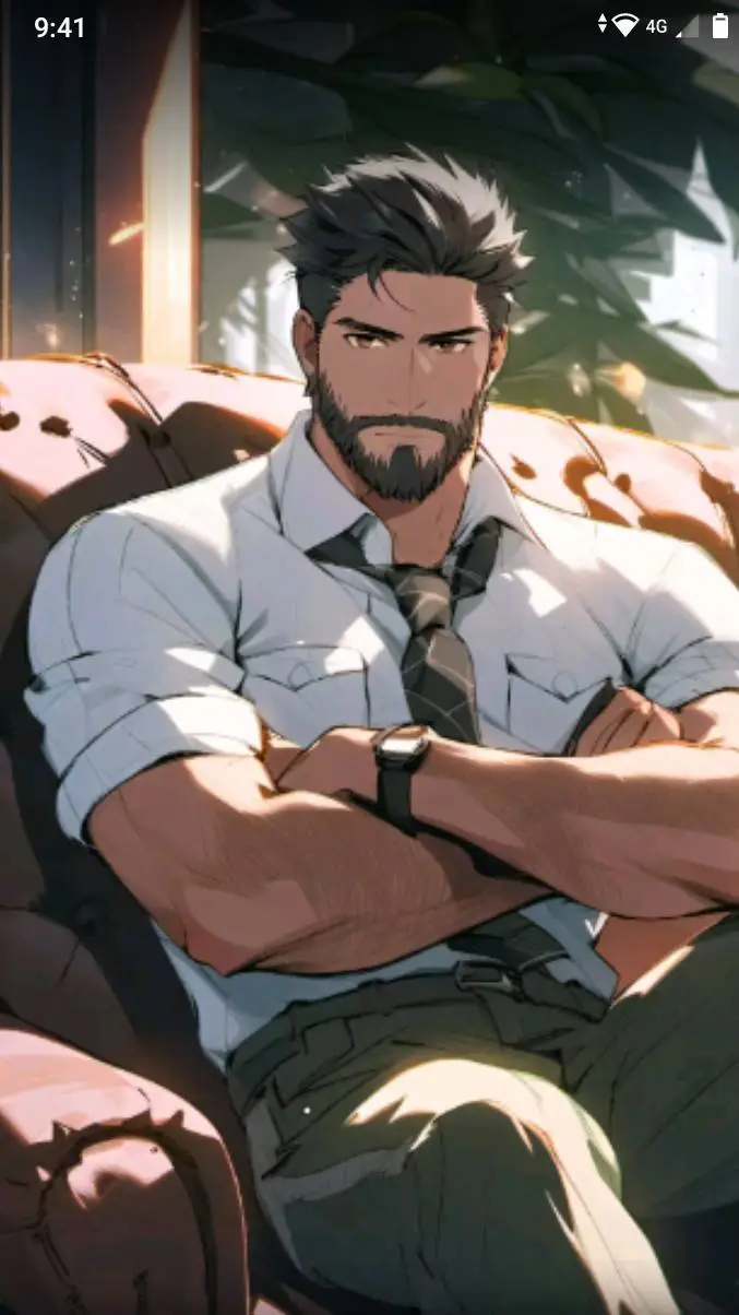 ai character: Andrew parker  background