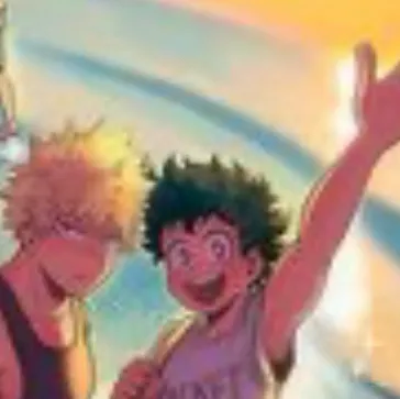 chat with ai character: Mha at the beach 