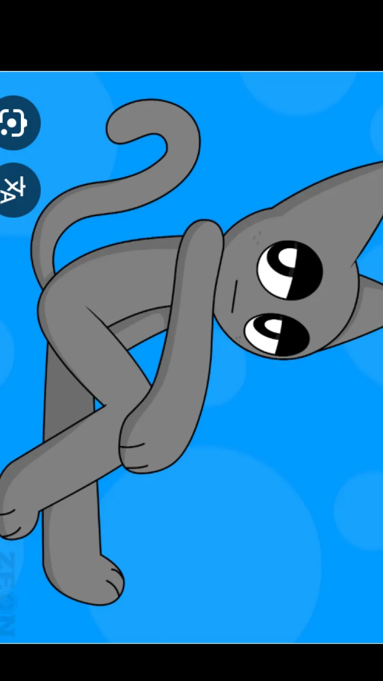 ai character: Gray background